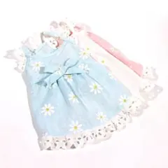 ペット　犬服　春夏　花柄キャミワンピース