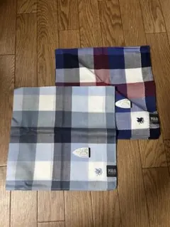 POLO チェック柄 ハンカチ 2枚セット