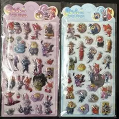 ズートピア2 ボンボンドロップシール　ぷくぷくシール　ポップシール　ディズニー