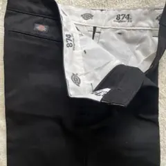 Dickies 874 ブラックチノパン 160