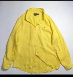 Polo Ralph Lauren 長袖リネンシャツ 白 ホースロゴ 無地 XS - メルカリ