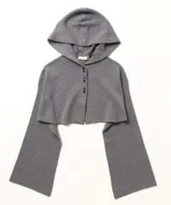 AEWEN MATOPH グレー フード付きカーディガン