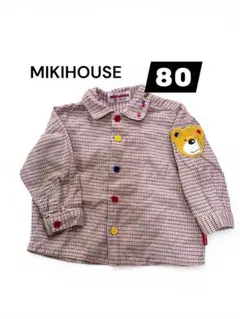 MIKIHOUSE チェック柄シャツ 80