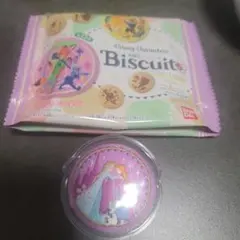 ※Ｒ※Disney Biscuits2 刺繍缶バッジ(アナと雪の女王)
