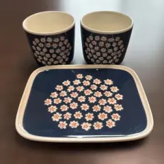 marimekko 花柄食器セット 3点＋トートバッグ