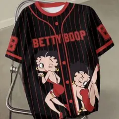 Betty Boop　ベティ・ブープ　ベティちゃん　半袖　Tシャツ　黒　赤　XLのサムネイル