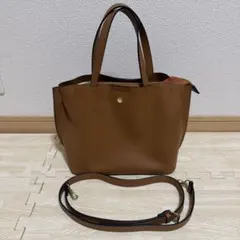 Legato Largo かるいかばん 2WAYバッグ キャメル 美品