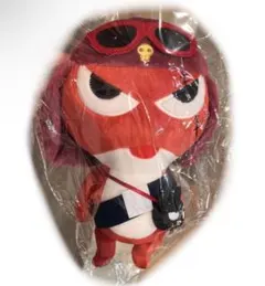 ケロロ軍曹　むにゅぐるみ　マスコット　ぬいぐるみS ギロロ　バッドばつ丸