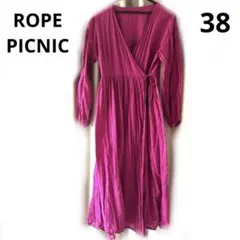ROPE PICNIC 巻きワンピース　カーディガン　ボレロ　ピンク