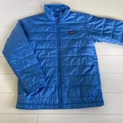 パタゴニア　子供用　M 水色　140 中綿ジャケット