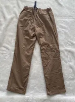 未使用ですがシワあり　メンズ　裏面フリースチノパン　ベージュ 調整可能ウエスト