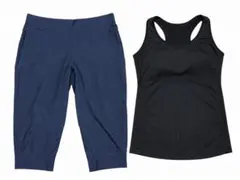 NIKE ナイキハーフパンツ　カプリ　GUスポーツウェア上下セット♡レディース