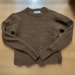 nano universeブラウン 長袖ニット