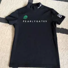 PEARLY GATESレディースモックネックシャツ ネイビー
