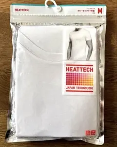 UNIQLO ヒートテック クルーネックT 半袖　ホワイト メンズ　Mサイズ