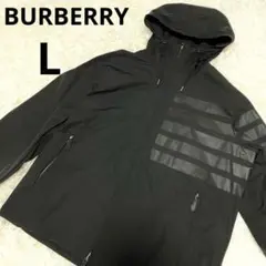 ✨美品✨ Burberry BRIT メガチェック ナイロンジャケット L 黒 BURBERRY BRIT 最高級メガチェックライナー付属トレンチコート♪