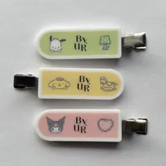 サンリオ ヘアクリップ クロミ　ポチャッコ　ポムポムプリン　コスメ　バイユア