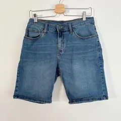 デニムブルー ショートパンツ ハーフパンツ ストレッチ M 半ズボン デニム