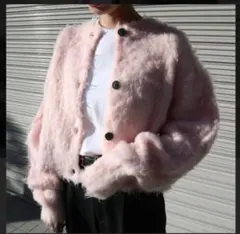 select shop K.growth前後2wayシャギーショートカーディガン