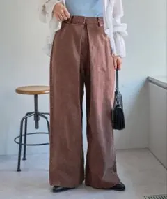 Kastane⭐︎ブラウンデニムワイドパンツ