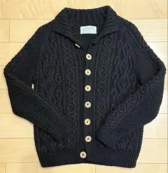 インバーアラン　カーディガン　S相当　ブラック