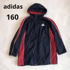 adidasキッズジュニアベンチコート　160 内側フリース　サッカー