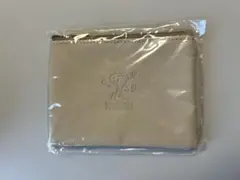 PEANUTS スヌーピー　レザー調ポーチ ベージュ