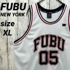 FUBU NEW YORK フブ ゲームシャツ バスケシャツ アーチロゴ XL
