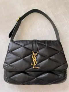 SAINT LAURENT ラムスキン 黒 ブラック ホーボーショルダーバックのサムネイル