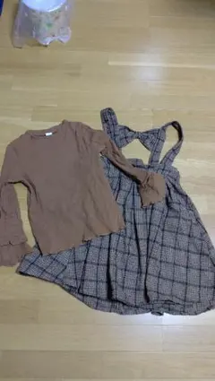 Bee セットアップ 140cm チェック柄