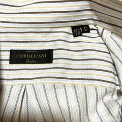 新品未使用　メンズ　Cornier ストライプ模様　シャツのサムネイル