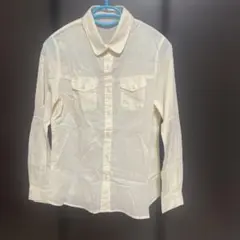 earth music&ecology 長袖シャツ Sサイズ クリーム色