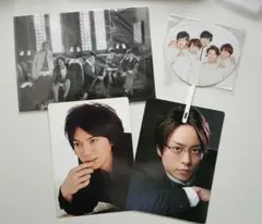 嵐 グッズ 4点セット 5×20 ミニうちわ 松本潤 櫻井翔 下敷き まとめ売り