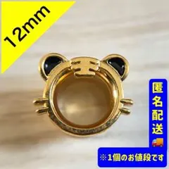 12mm ダブルフレアピアス タイガー