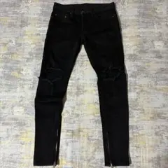 AMIRI ブラック スキニーデニム ダメージ加工 29インチ N級品 - メルカリ