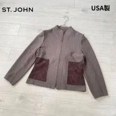 美品】ST.JOHN セントジョン ニットジャケット ピンク サイズ8 - メルカリ