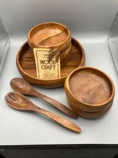 【未使用品】木製サラダボウルセット