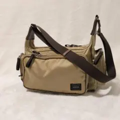 PORTER ポーター プラン ショルダーバッグ　ベージュ