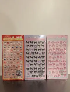 ボンボンドロップシール　3点セット　キティ　クロミ　マイメロ
