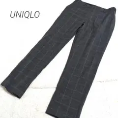 ✨️UNIQLO✨️　ユニクロ　チェック柄カジュアルパンツ　М　ウエストゴム