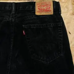 00s リーバイス 505 ブラックデニムパンツ W34 L30 エジプト製のサムネイル