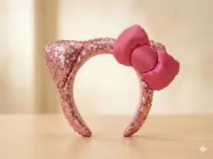 キティちゃん　ピンクスパンコール　カチューシャ