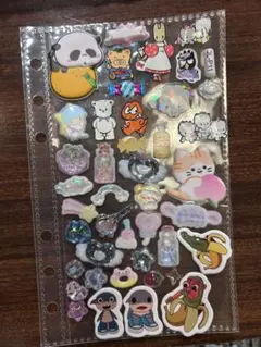 シールおすそ分け むっちりシール 薄いシール ドロップシール モコモコシールA5