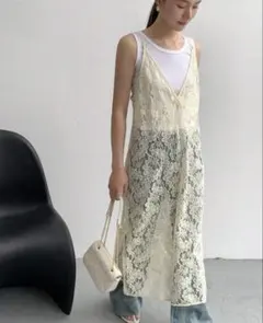 キャミワンピース　レース