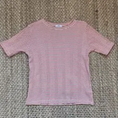 coen アカラコットンマルチボーダーコンパクトTシャツのサムネイル