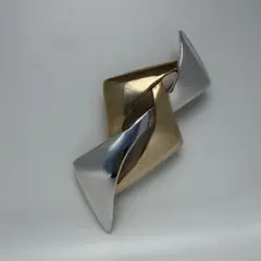 ブローチ　ピエールカルダン　Pierre Cardin コンビカラー　大ぶりのサムネイル