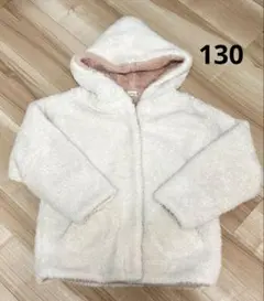 ブランシェス　もこもこ　アウター　コート　ジャケット　フード　130cm