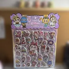 ラブブ　ボンボンドロップシール　ぷっくりシール　立体シール　2個セット