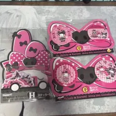 まとめ売り】マイメロ＆クロミ 缶バッジ、ステッカー、アクリル