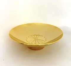 【金運・縁起物】24K GP 金盃 菊紋 延永忠美氏 叙勲記念 桐箱